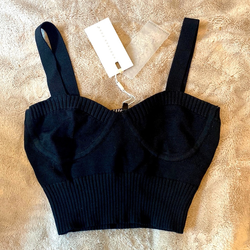 Endless Rose ribbed crop top
